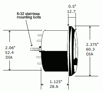 Board-level CAN display mechanical drawing
