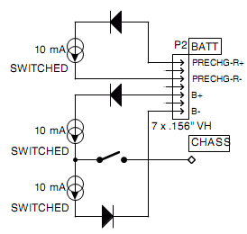 Internal schematic of HV connector